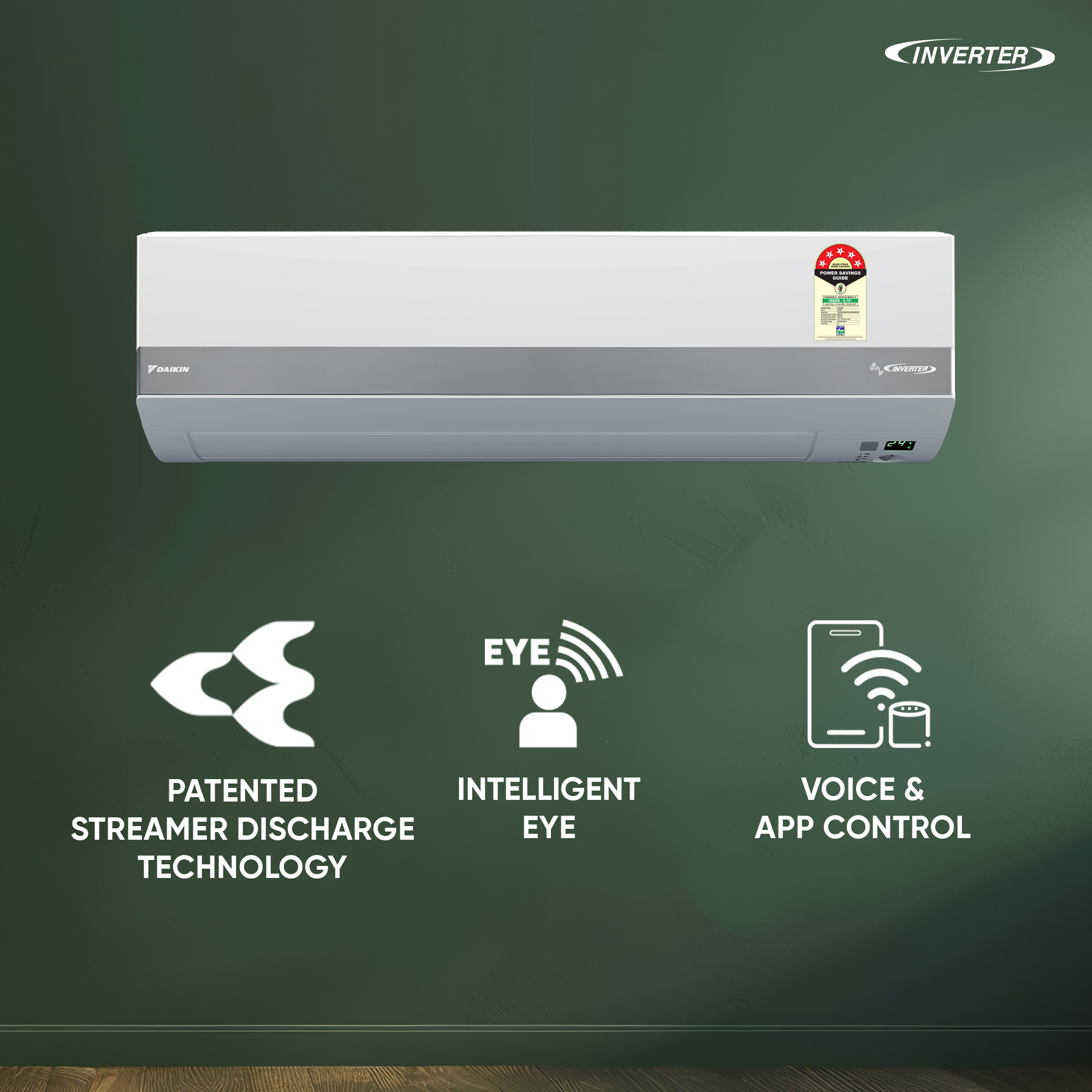 1 Ton 5 Star Inverter - Daikin Split AC - JTKJ35XV16VAA - Image 2